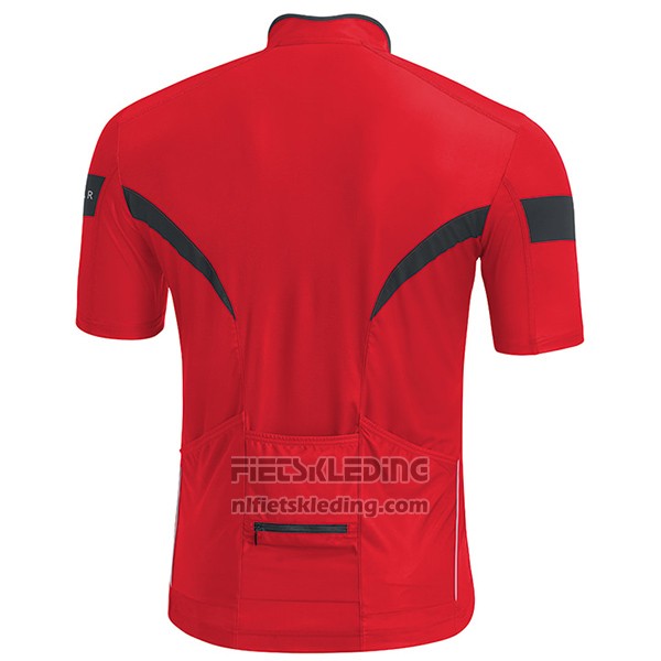 2017 Fietskleding Gore Bike Wear Power Rood Korte Mouwen en Koersbroek